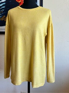 a new day Yellow Long Sleeve Crewneck Sweater